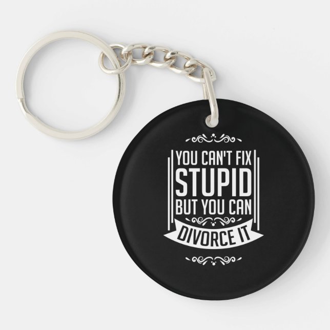 Lawyer Can Divorce It Keychain (Front)