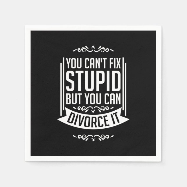 Lawyer Can Divorce It Napkin (Front)