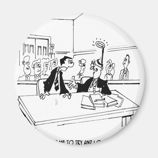 Lawyer Cartoon 5299 Magnet (Front)
