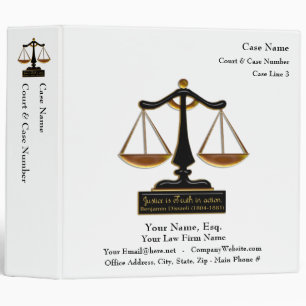 Lawyer Case Book (Personalized) Binder