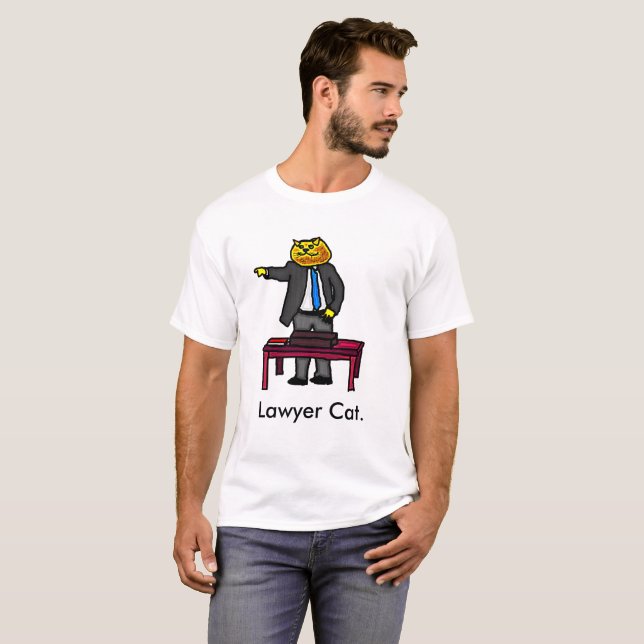 Lawyer Cat T-Shirt (Front Full)