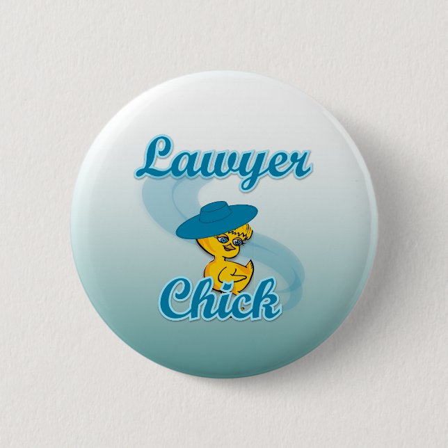 Lawyer Chick #3 2 Inch Round Button (Front)