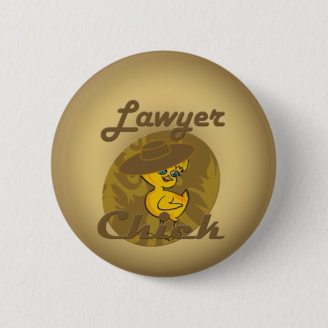Lawyer Chick #6 2 Inch Round Button (Front)