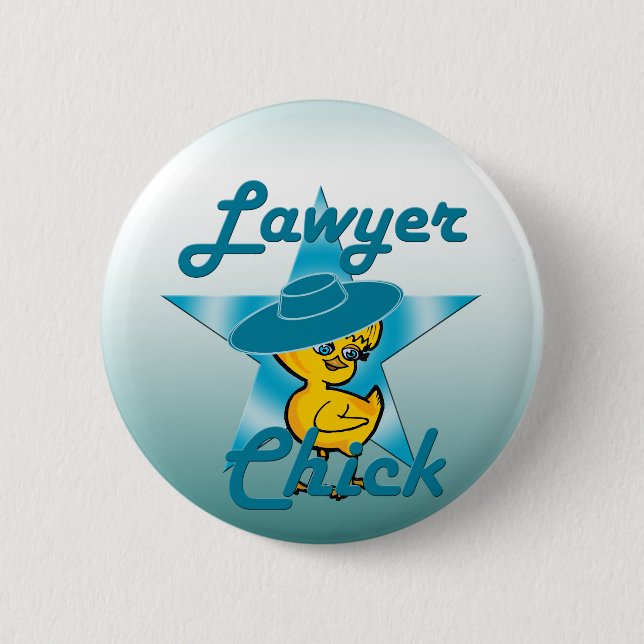 Lawyer Chick #7 2 Inch Round Button (Front)