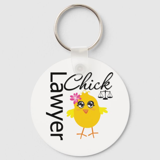 Lawyer Chick Keychain (Front)