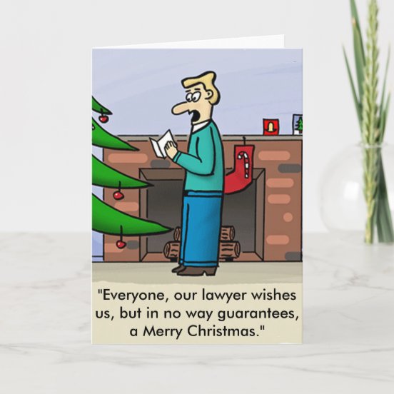 Funny Lawyer Holiday Cards | Zazzle.ca