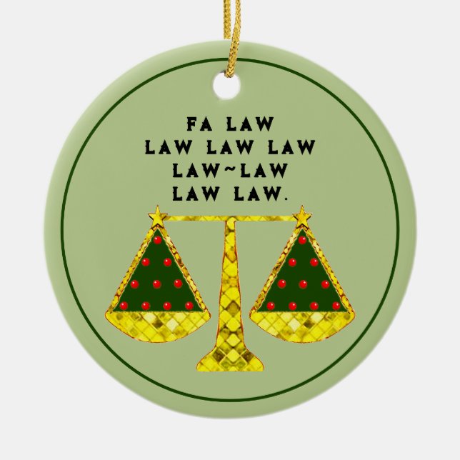 Lawyer Collectable Ceramic Ornament (Front)