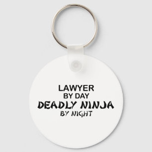 Lawyer Deadly Ninja by Night Keychain