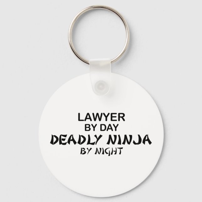 Lawyer Deadly Ninja by Night Keychain (Front)