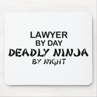 Lawyer Deadly Ninja by Night Mouse Pad