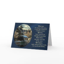 Lawyer December greeting card for all holidays