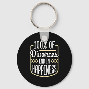 Lawyer Divorces End In Happiness Keychain