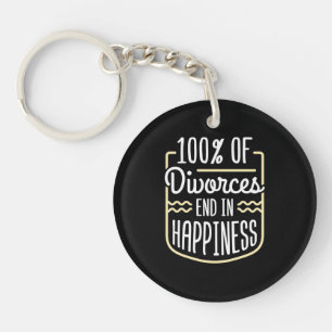 Lawyer Divorces End In Happiness Keychain