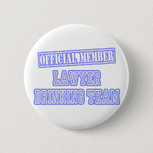 Lawyer Drinking Team 2 Inch Round Button