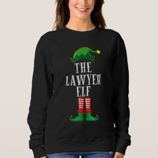 Lawyer Elf Matching Family Group Christmas Party P Sweatshirt