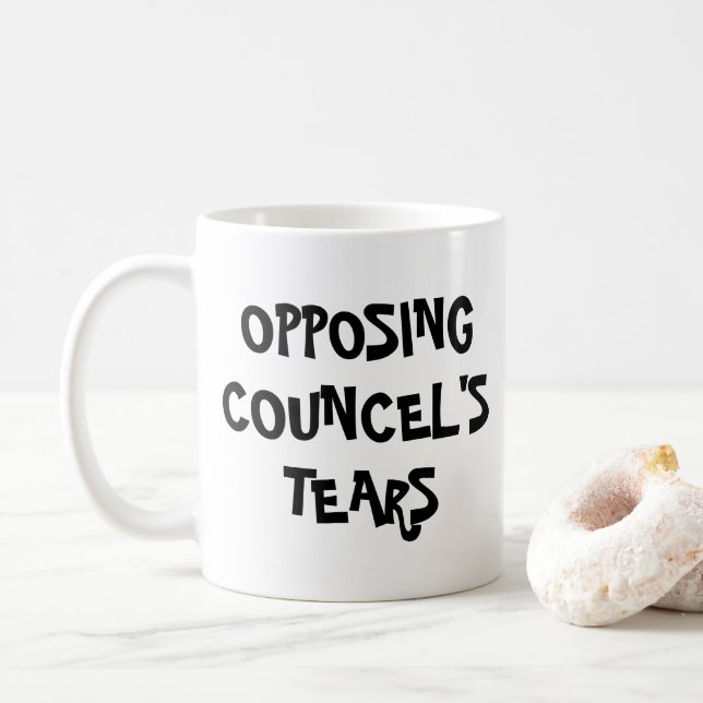 Lawyer Gift for lawyer Opposing councel's Tear Coffee Mug (With Donut)