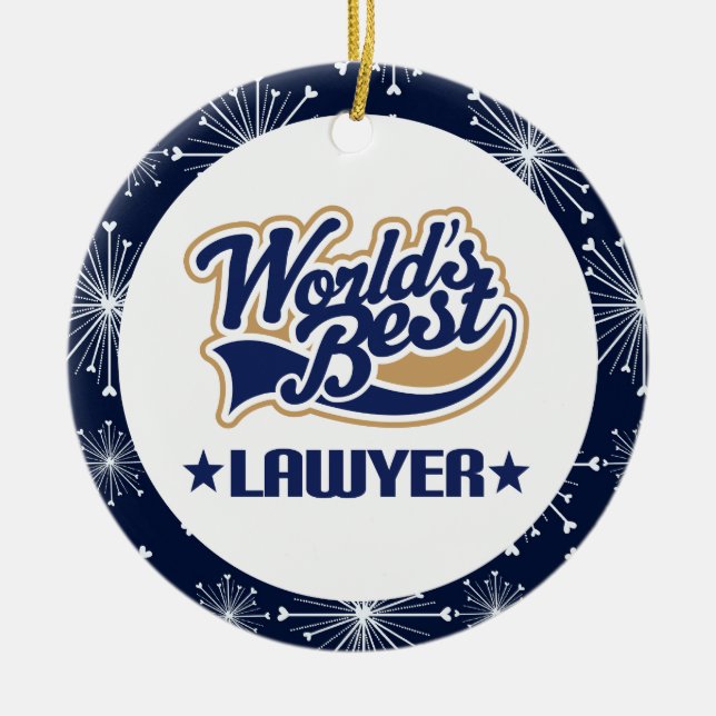 Lawyer Gift Ornament (Front)