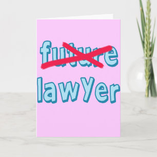 Lawyer Graduation Products Card