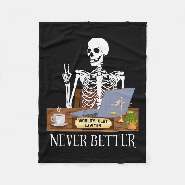 Lawyer Halloween  Fleece Blanket (Front)