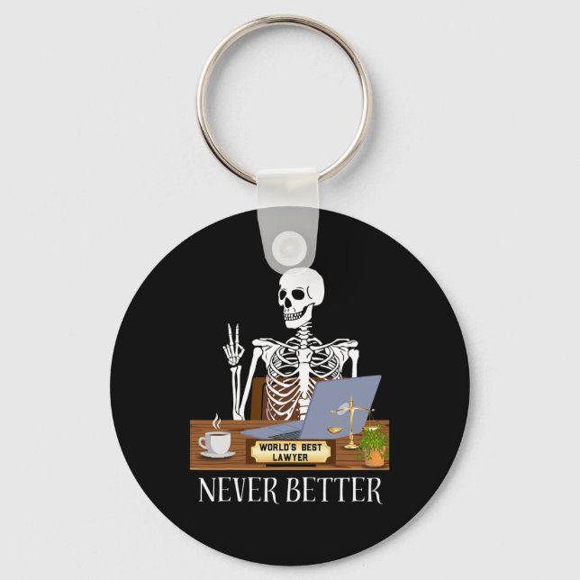 Lawyer Halloween  Keychain (Front)