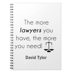 Lawyer humour notebook