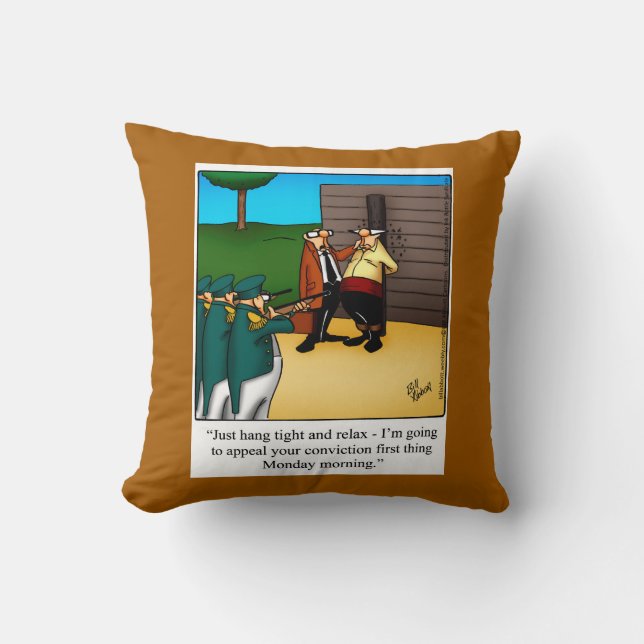 Lawyer Humour Pillow Gift (Front)
