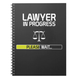 Lawyer In Progress Funny Law School Student Notebook