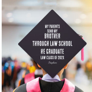 Lawyer In Progress Personalized Graduation  Cap Topper