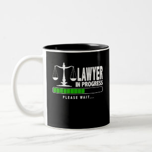 Lawyer In Progress Two-Tone Coffee Mug