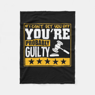 Lawyer Is Probably Guilty Fleece Blanket