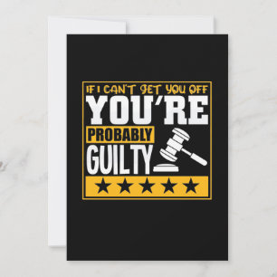Lawyer Is Probably Guilty Invitation