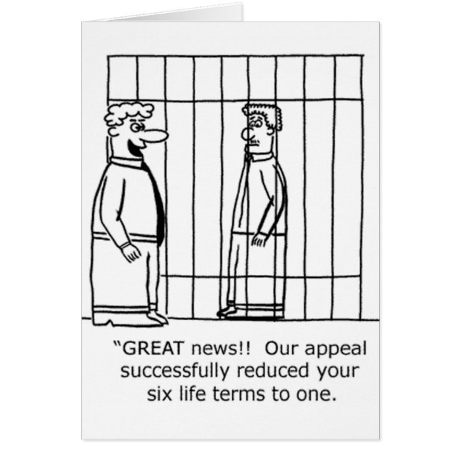 Lawyer Joke One Life Sentence (Front)