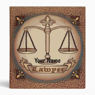 Lawyer Justice Scales binder