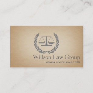 Lawyer Law Attorney Court Scale Consultant Judge Business Card