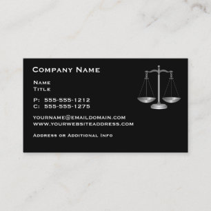 Lawyer Law Office Business Cards
