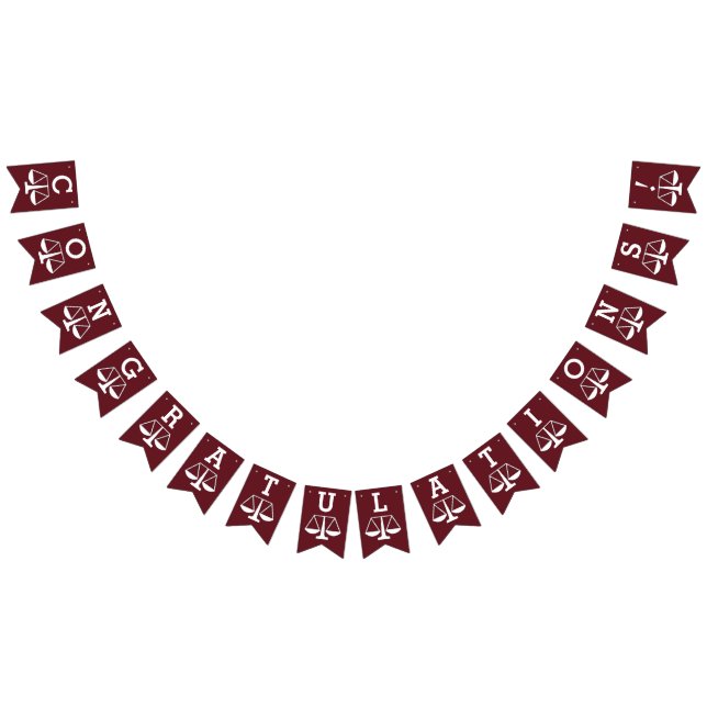 Lawyer Law School Bunting Flags (All)