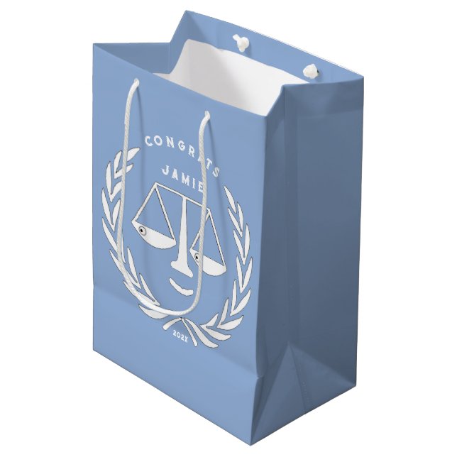 Lawyer Law School Grad Medium Gift Bag (Front Angled)