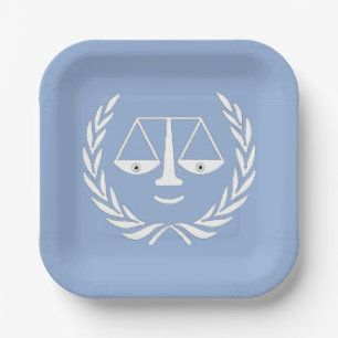 Lawyer Law School Graduation Paper Plates