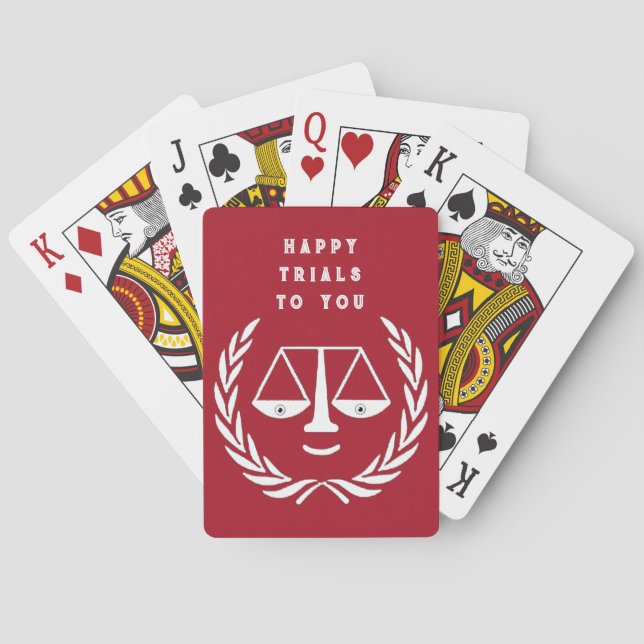 Lawyer Law School Graduation Party Playing Cards (Back)