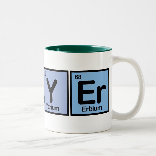 Lawyer made of Elements Two-Tone Coffee Mug (Right)