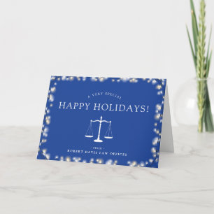 Lawyer Office Custom Happy Holidays Holiday Card