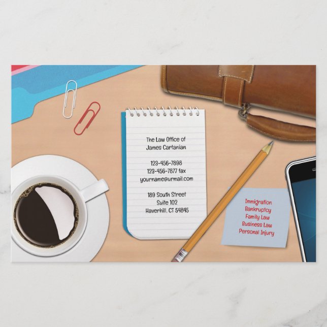 Lawyer Office Job Desk Flyer (Front)