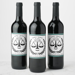 Lawyer Party Gift Wine Label