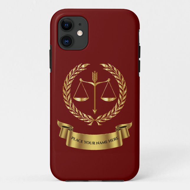Lawyer Personalized  Case-Mate iPhone Case (Back)