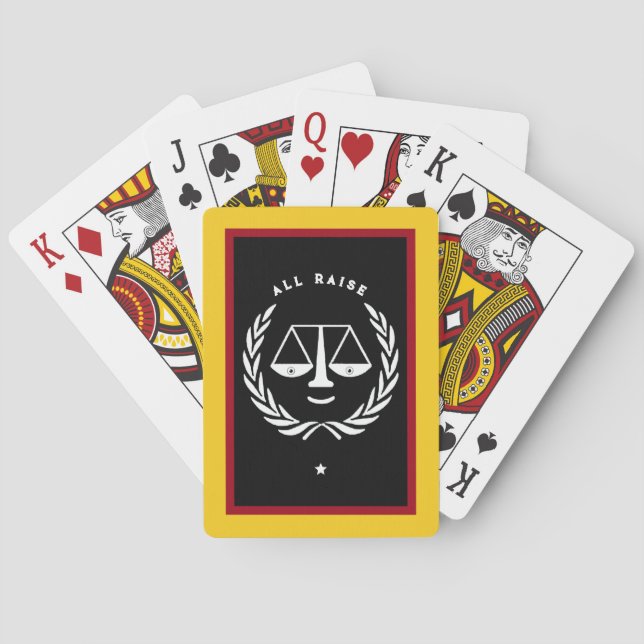 Lawyer Poker Night Party Playing Cards (Back)