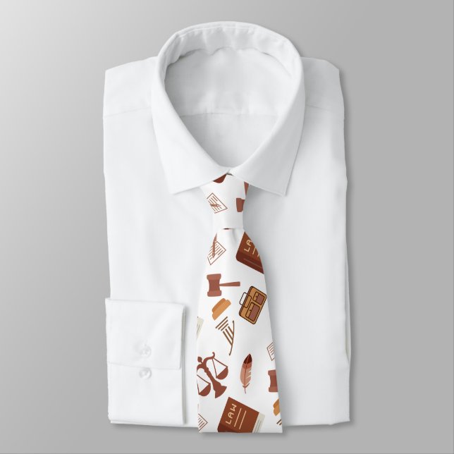 Lawyer Profession Dad Tie (Tied)