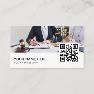 Lawyer QR Code Business Card