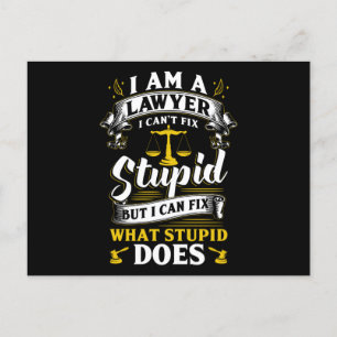 Lawyer Saying Postcard