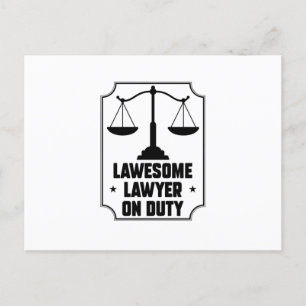 Lawyer Sayings Law Attorney Judge Students Gift Postcard