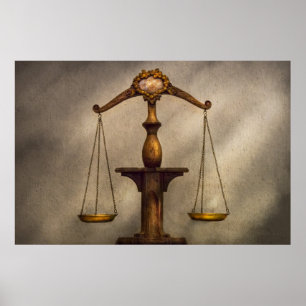 Lawyer - Scale - Fair and Just Poster